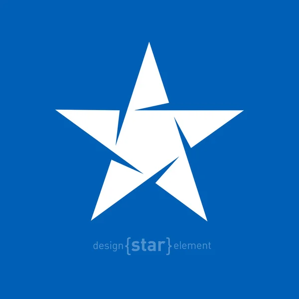 Abstrakt star logo — Stock vektor