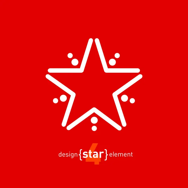 Elemento de design do logotipo estrela — Vetor de Stock