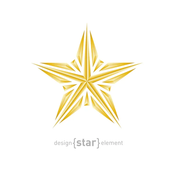Étoile d'or cassée — Image vectorielle