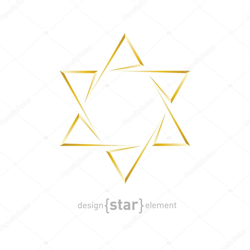 Golden star of David