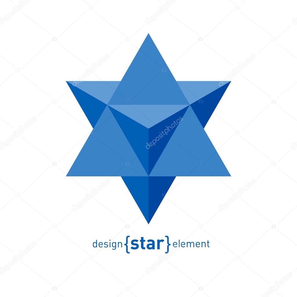 Синяя Звезда Давида Векторное Изображение ©thebackground 63405901
