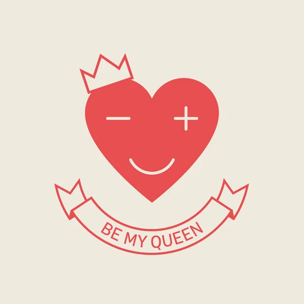 Vara min drottning — Stock vektor