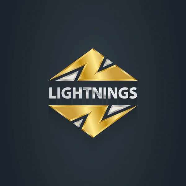 Логотип Gold Lightnings — стоковый вектор