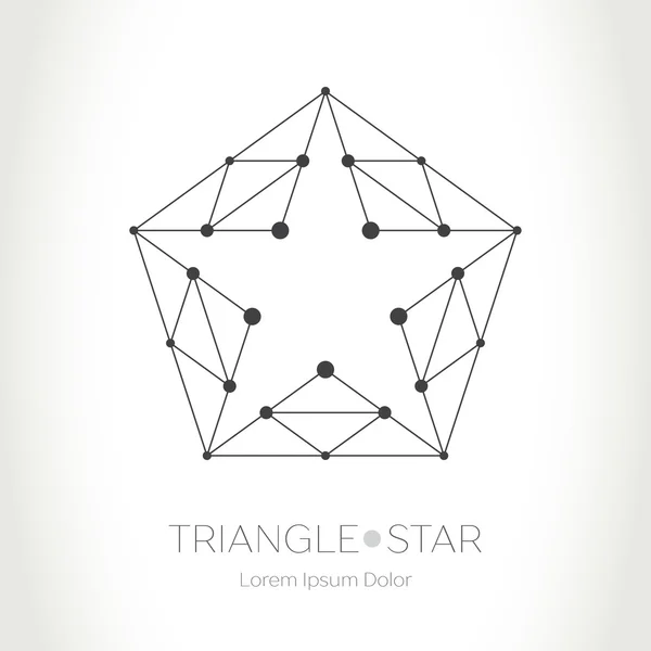 Geometric Star logo — Stock Vector