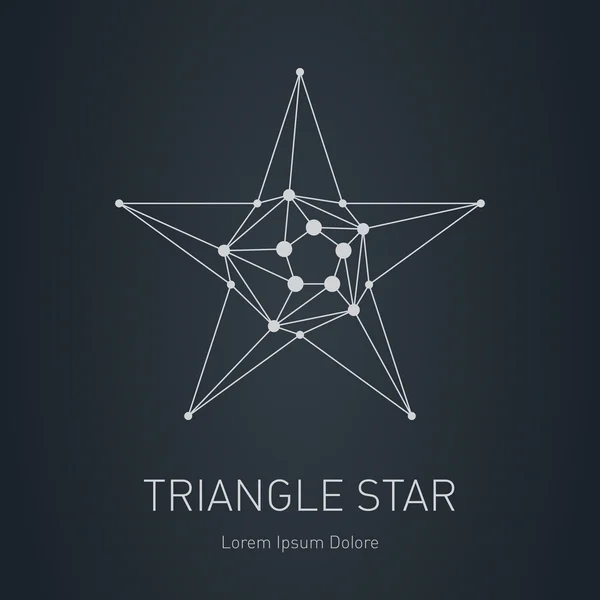 Modern star logosu — Stok Vektör