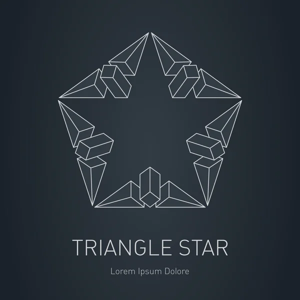Moderni tähti logo — vektorikuva