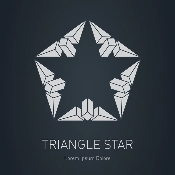 Logo elite estrella de plata — Vector de stock