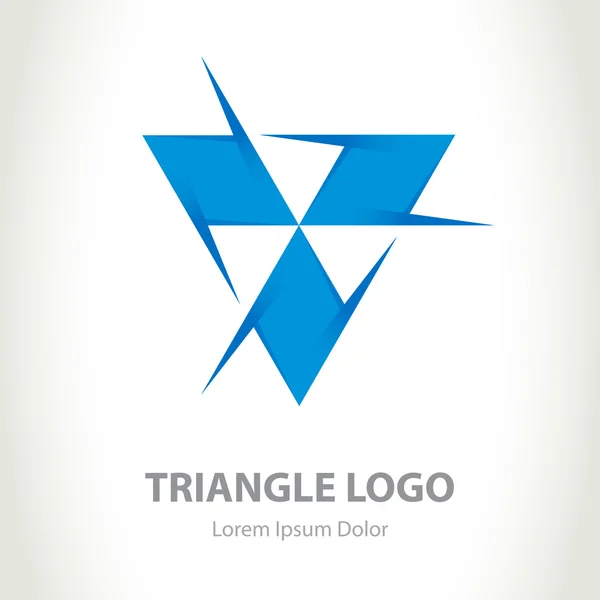 三角形のロゴのデザイン テンプレート — ストックベクタ