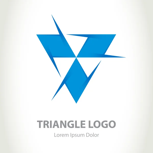 Modèle de conception de logo triangle — Image vectorielle