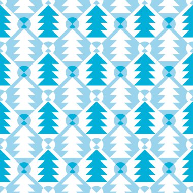 Chrismas ağaçları ile Seamless Modeli.