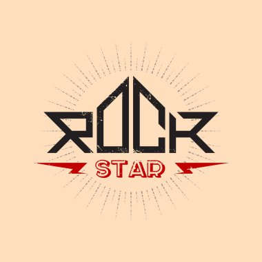 Rock yıldızı - orijinal yazı