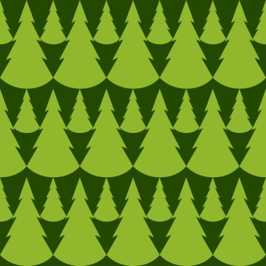 Chrismas ağaçları ile Seamless Modeli.