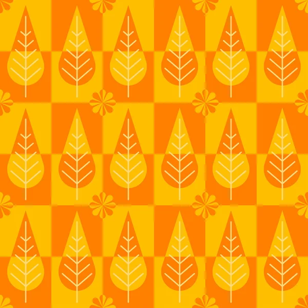 Modèle de feuilles sans couture — Image vectorielle