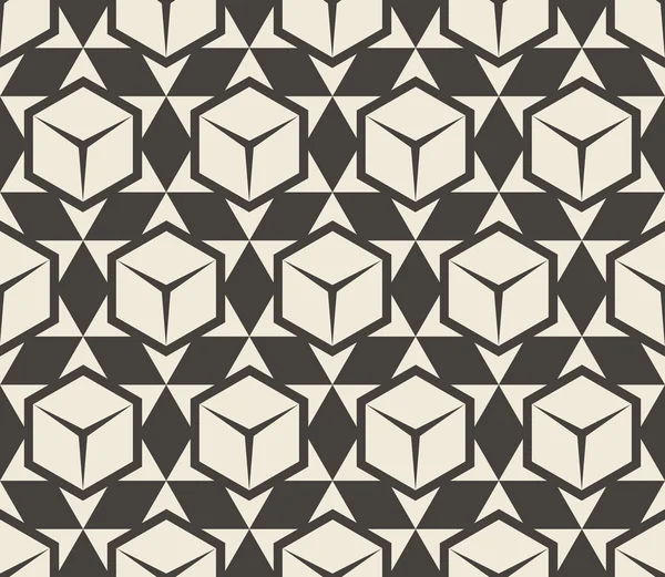 Geometrisch abstract naadloos patroon. — Stockvector