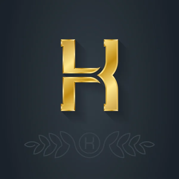 Element monogram litery H — Wektor stockowy