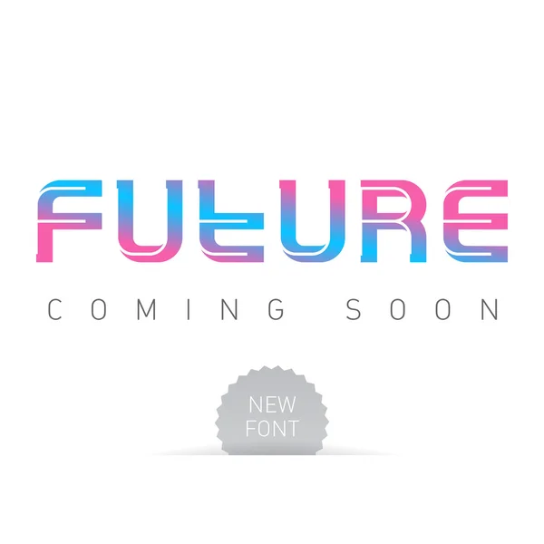 Futuro degradado colores fuente — Vector de stock