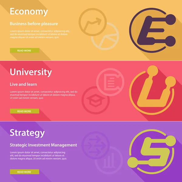 Conceptos para la educación en línea — Vector de stock