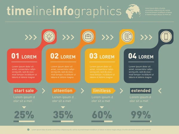 Modelos Web de diagramas —  Vetores de Stock