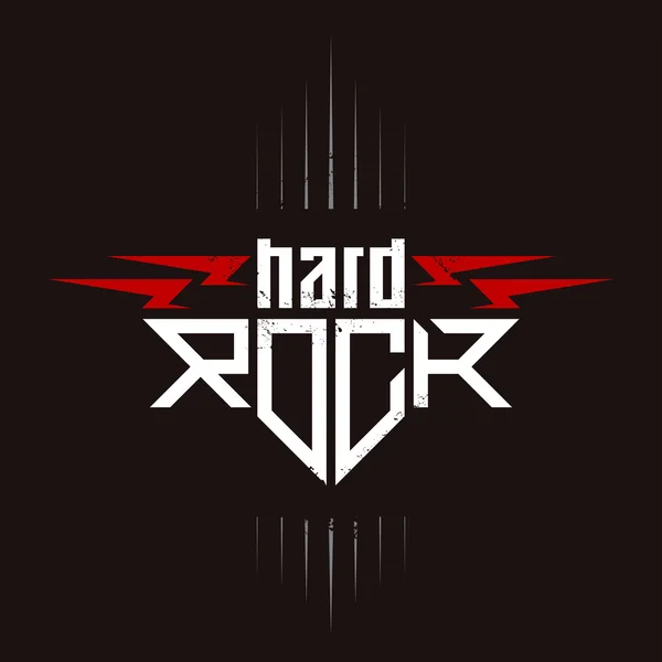 Hard Rock badge — Stock Vector