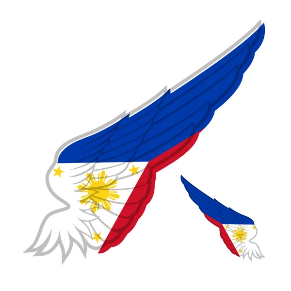 Bandera de Filipinas ilustración — Archivo Imágenes Vectoriales