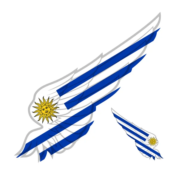 Flagga Uruguay illustration — Stock vektor