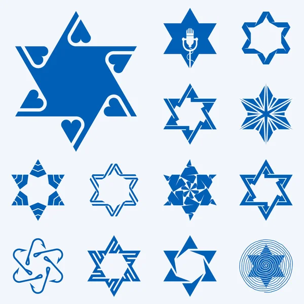 Original stars of David — Stock Vector