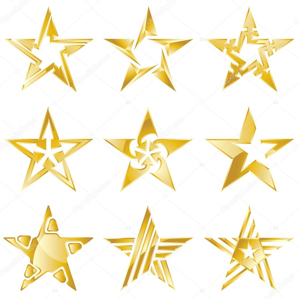 Gold stars original logos