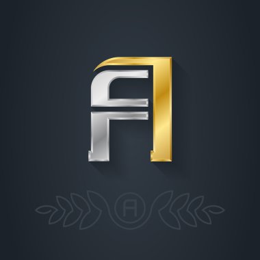 Altın ve gümüş harf A