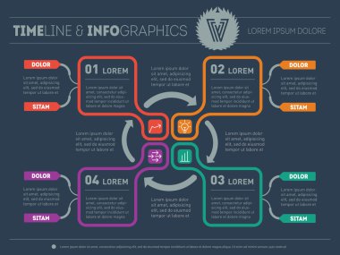 Creative idea. Infographic web template clipart