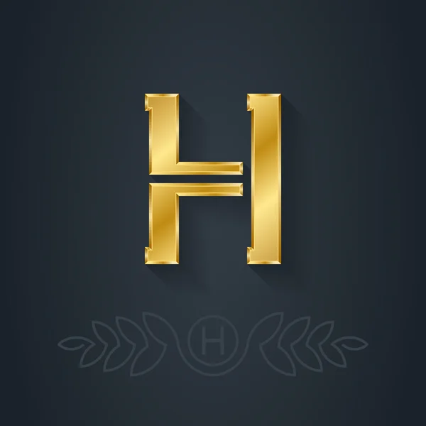 Letra H icono — Archivo Imágenes Vectoriales