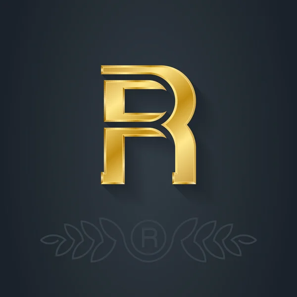Значок буквы R — стоковый вектор