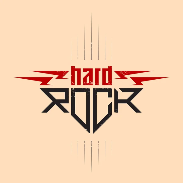 Hard Rock badge — Stock Vector