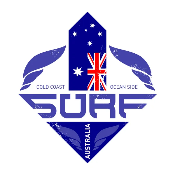 Escudo bandera australiana — Archivo Imágenes Vectoriales