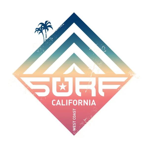 Etiqueta de surf vintage — Vector de stock