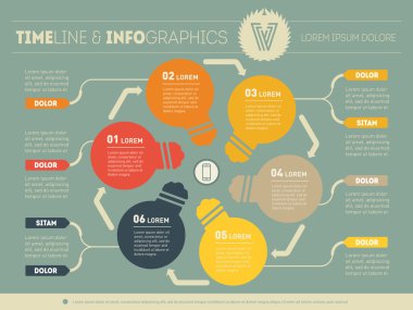 Daire diyagram için Web şablonu