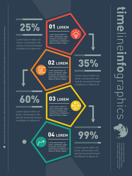 Web Template for vertical diagram