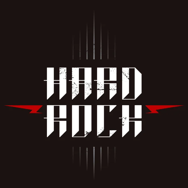Distintivo Hard Rock — Vettoriale Stock