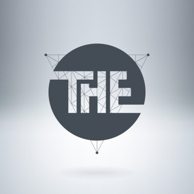 Düşük Poli kılavuz yapısı ve üçgenler ile yüksek teknoloji illüstrasyon