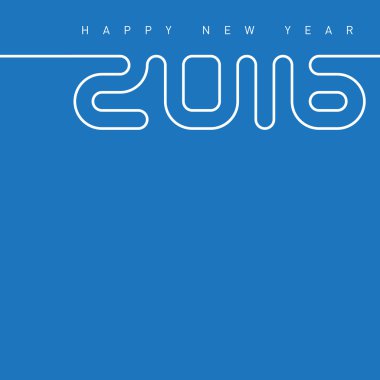 Mutlu yıllar tebrik kartı.