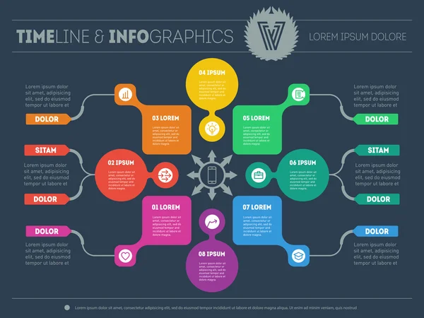 Vorlage für Geschäftsinfografik — Stockvektor