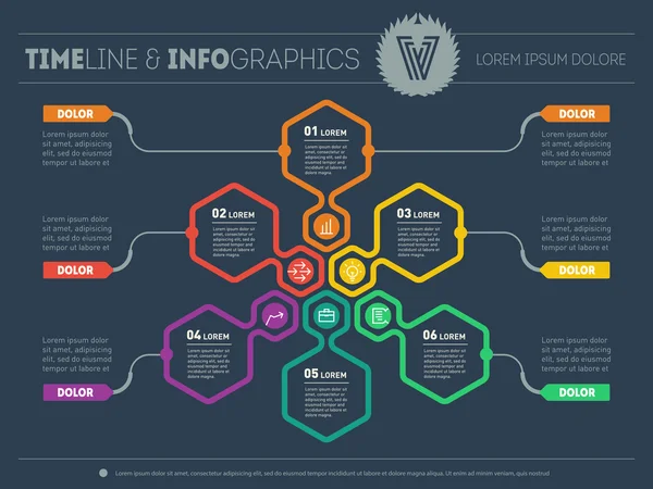 Πρότυπο σχεδίασης infographic επιχειρήσεων — Διανυσματικό Αρχείο