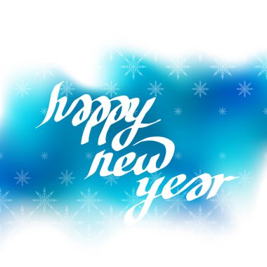 Yeni yıl tebrik kartı.