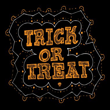 Cadılar Bayramı için şaka mı şeker mi posteri