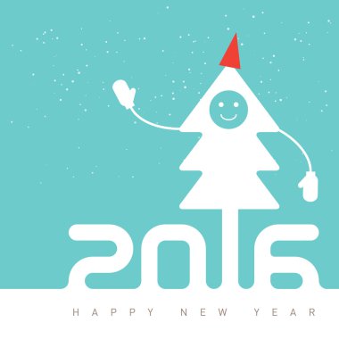 gülümseyen Noel ağacı