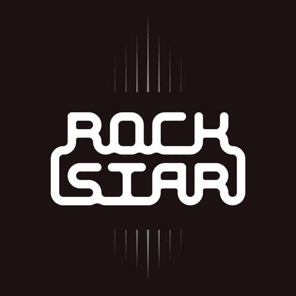 Нагрудный знак Rock Star — стоковый вектор