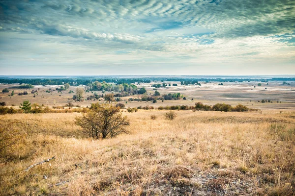 Vista panorâmica do deserto de Kharkov na Ucrânia — Fotografia de Stock