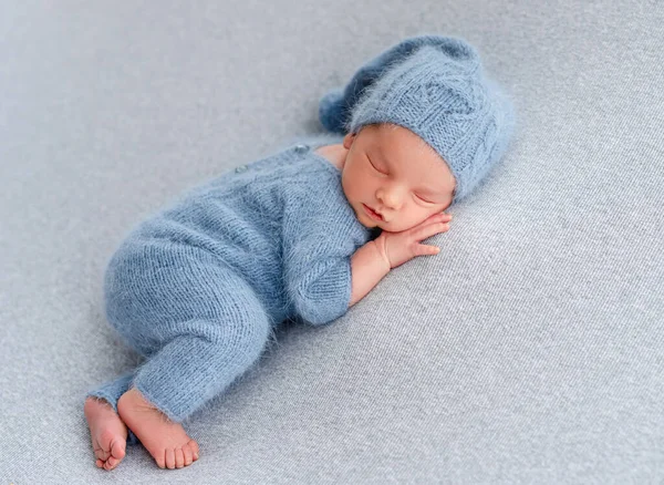 Newborn baby boy in studio — Stock Photo, Image