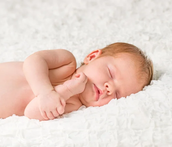 Recém-nascido bonito bebê dormir — Fotografia de Stock