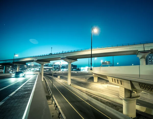 Verkehrsknotenpunkt in Dubai — Stockfoto