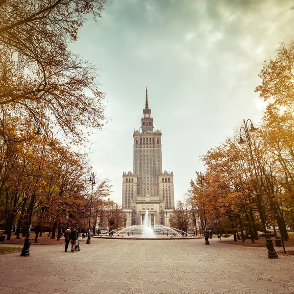 Palác kultury a vědy — Stock fotografie